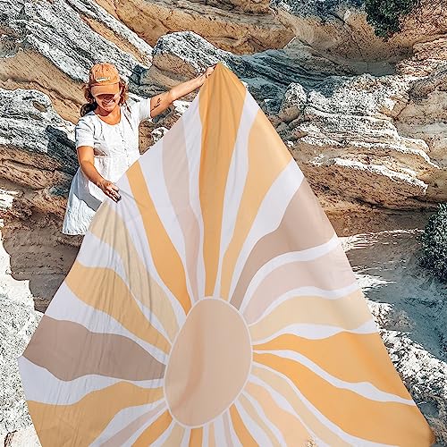 BEW Waterproof Sandproof Beach Blanket, 9 Ft X 10 Ft Extra Large Beach Mat for 8 Adults, Lightweight Polyester Outdoor Picnic Blanket for Travel, Hiking, Camping, Beach Accessories for Vacation - Image 3