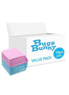 Bugs Bunny Disposable Changing Mats, 10 Counts, Soft Waterproof Mat, Portable Leak Proof Changing Mat, New Mom Leak-Proof Under pad, Mattress Table Protector Pad  - Image 1