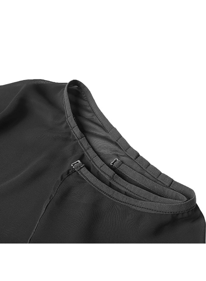 Ballet Dance Chiffon Skirt for Women/Girls, Adjustable Waist Wrap Skirt （Black） - Image 4