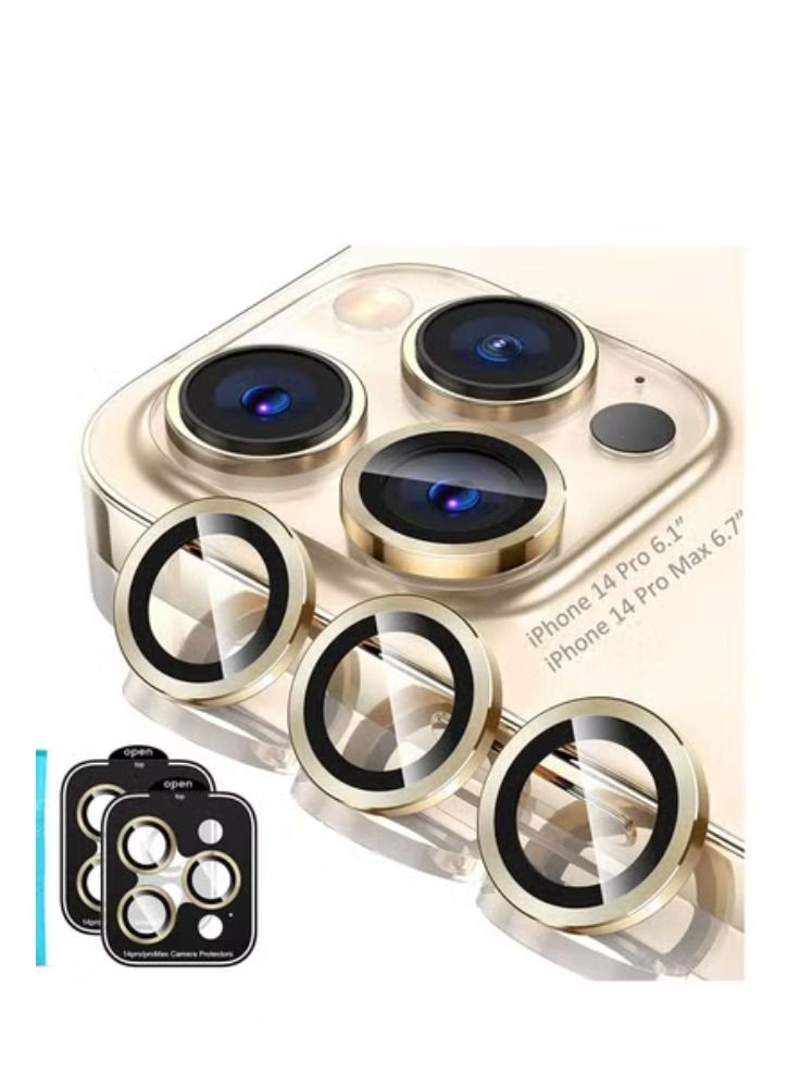 ACLIX iPhone 14 Pro - iPhone 14 Pro Max Camera Lens Protector, 9H Tempered Glass Camera Cover Screen Protector Metal Individual Ring for iPhone 14 Pro 6.1 inch /14 ProMax 6.7 inch 2022 - Image 1