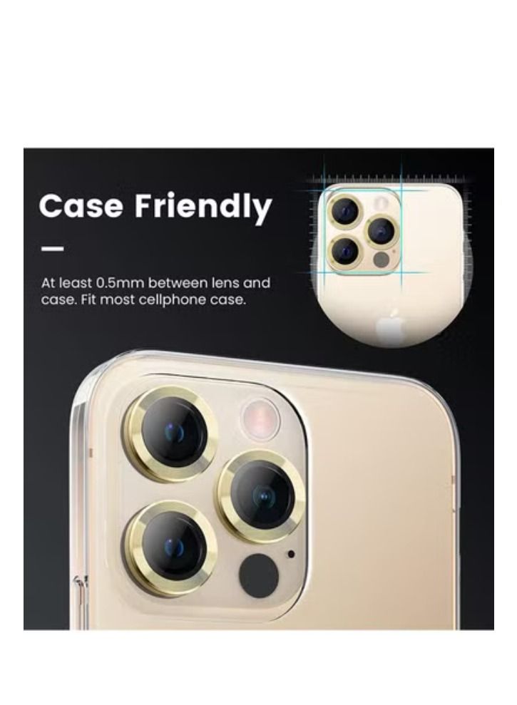 ACLIX iPhone 14 Pro - iPhone 14 Pro Max Camera Lens Protector, 9H Tempered Glass Camera Cover Screen Protector Metal Individual Ring for iPhone 14 Pro 6.1 inch /14 ProMax 6.7 inch 2022 - Image 2