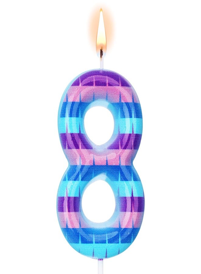 Conelist Video Game Birthday Candles Piñata Gaming Party Candle Numeral Birthday Cake Topper for Kids Battle Boys Birthday Decoration Gaming and Video Game Party Decoration Supplies(Number 8) - Image 1