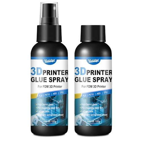 Vividye 3D Printer Adhesive Glue - 7oz/200g Strong 3D Printer Glue Reduces Warping of PLA, ABS, PETG, TPU Filaments on Various Build Plate - 3D Printer Bed Adhesive Spray - Premium 3D Printing Accessories - Image 1