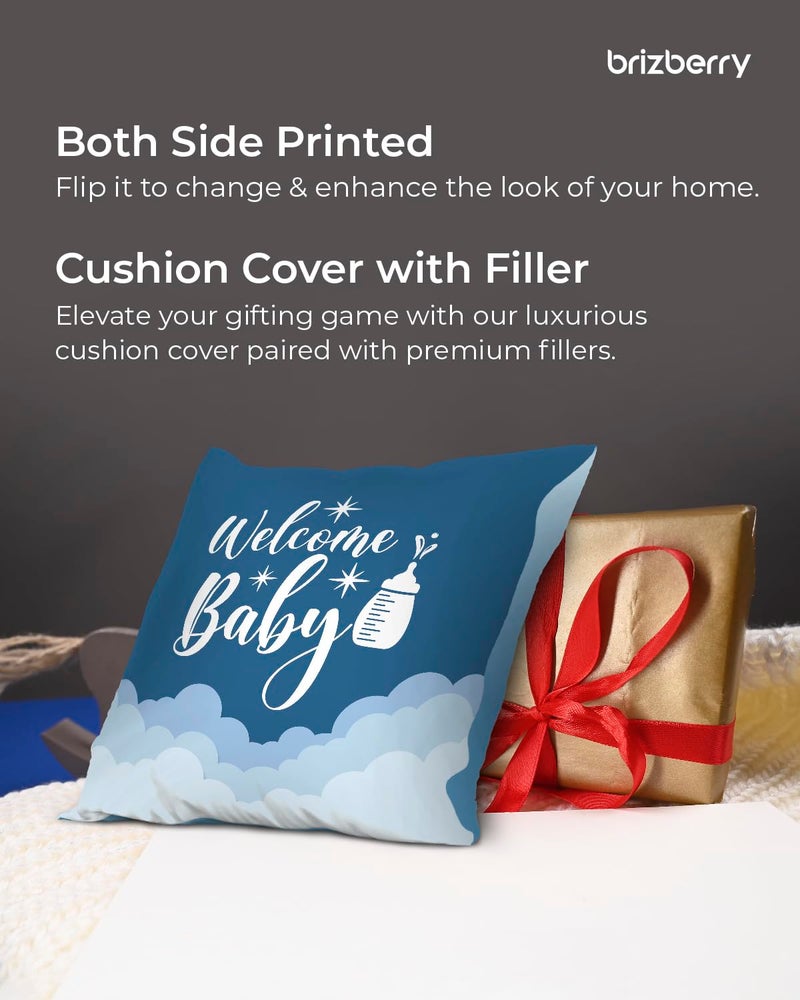 Brizberry® Premium Throw Pillow Cushion, mom to be Gifts, Pregnant Woman Wife Sister, Coming Soon Mumma, Pregnancy Gift for Baby Shower, with Premium Filler Cushion (16 inch x 16 inch) (Design 6) - Image 4