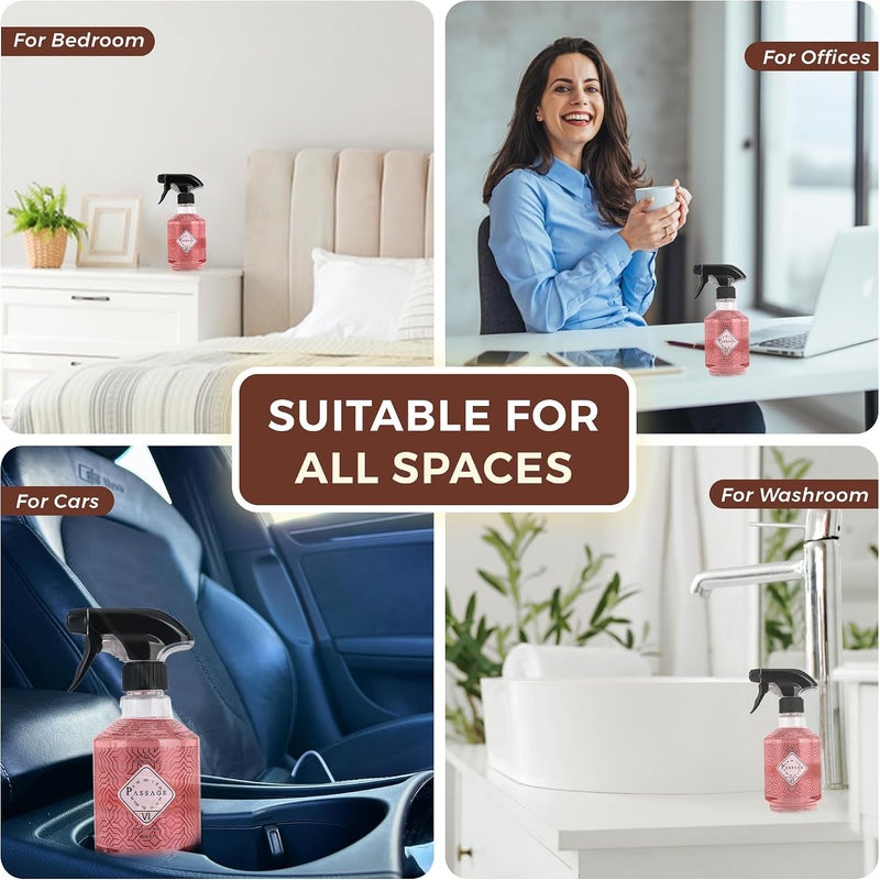 PASSAGE Air Freshener VI, 400 ML - Bergamot, Jasmine & Oakmoss Odor Eliminator | Long-Lasting Air Freshener for Home & Office | Ideal for Any Room & Season | Safe on Fabrics & Surfaces - Image 4