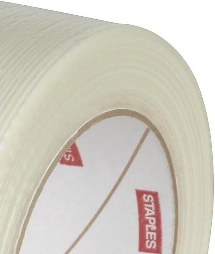 Staples شريط ألياف زجاجية، 1.9 بوصة × 60 ياردة، شفاف، 1/لفة - Image 3