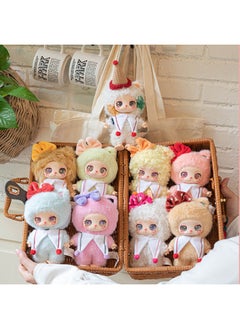 Three Small Wool 400 Body Second Generation Bear Rabbit Happy Picnic Plush Blind Box Cute Tide Play Plush-Color:Lila 3rd Generation Plush (please Take 8 Pieces For The Whole Box)