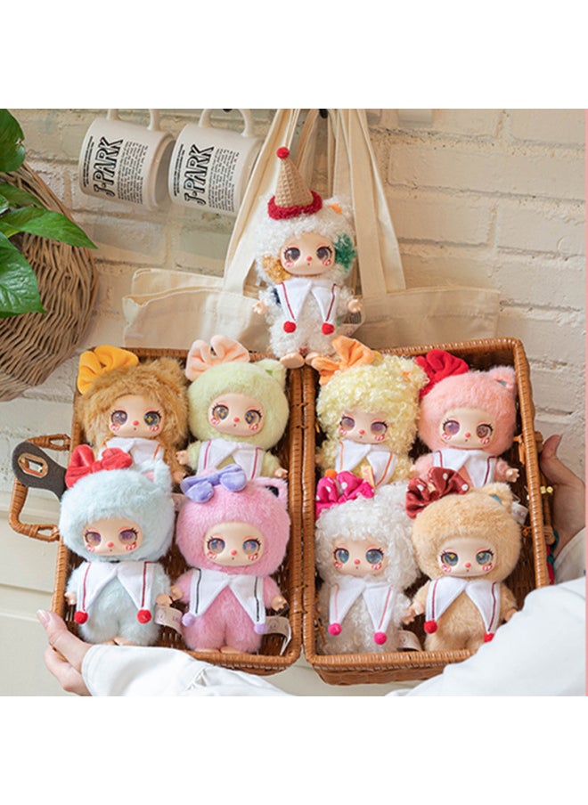 Generic - Three Small Wool 400 Body Second Generation Bear Rabbit Happy Picnic Plush Blind Box Cute Tide Play Plush-Color:Lila 3rd Generation Plush (please Take 8 Pieces For The Whole Box) - Image 1