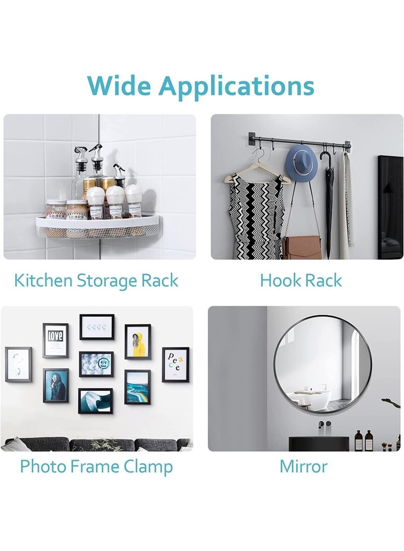 Magic Wall Hooks – 10 Nail-Free Heavy-Duty Fixings for Frames, Macrame & Home Décor – Hidden, Secure & Easy Installation, No Drilling Needed - Image 3