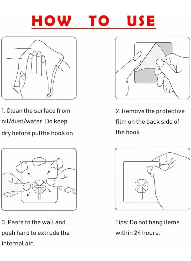 Magic Wall Hooks – 10 Nail-Free Heavy-Duty Fixings for Frames, Macrame & Home Décor – Hidden, Secure & Easy Installation, No Drilling Needed - Image 4