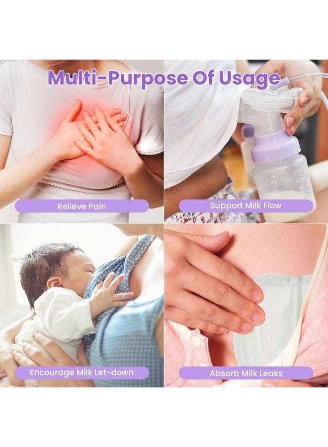 CONBELLA 2 Larger Breast Ice Packs with Soft Covers and 6 Breast Pads for Leaking Milk, Hot and Cold Breast Therapy Packs, Breastfeeding Essentials for Relief of Clogged Ducts, Nipple Pain, Engorgement - Image 3