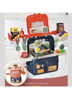 Swift 42 Pcs Kitchen Set 2 in 1 for School Packing Bag Cooking Play Toys Kitchen Chef Set Toy Accessories Including, and Easy to Store, with Fun Game for Girls and Boys  - Image 2