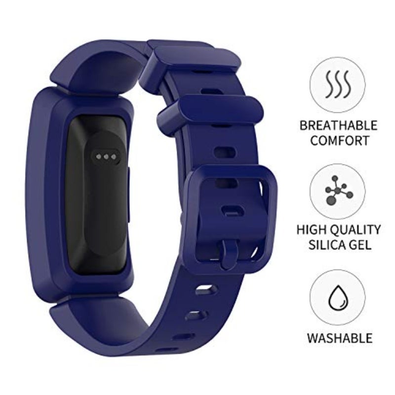 Compatible with Fitbit Ace 2 Bands for 6+, Soft Silicone Bracelet Accessories Watch Band Repalcement Strap, Colorful Sport Wristbands for Fitbit Ace 2/ Inspire HR for Boys Girls - Image 5