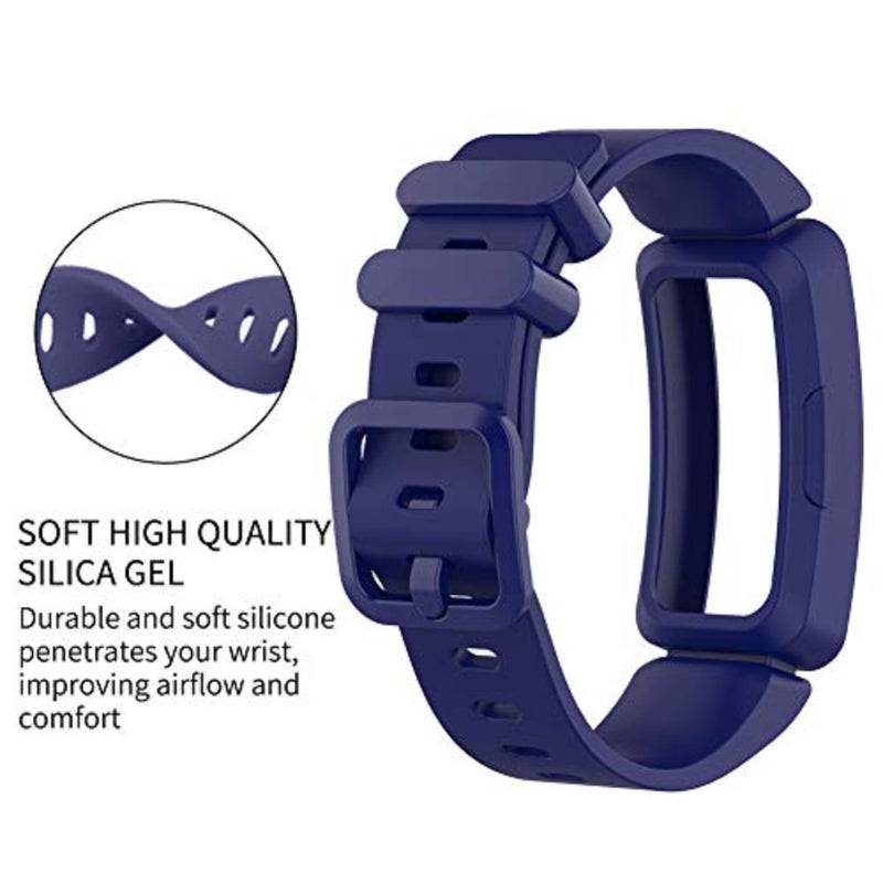 Compatible with Fitbit Ace 2 Bands for 6+, Soft Silicone Bracelet Accessories Watch Band Repalcement Strap, Colorful Sport Wristbands for Fitbit Ace 2/ Inspire HR for Boys Girls - Image 3