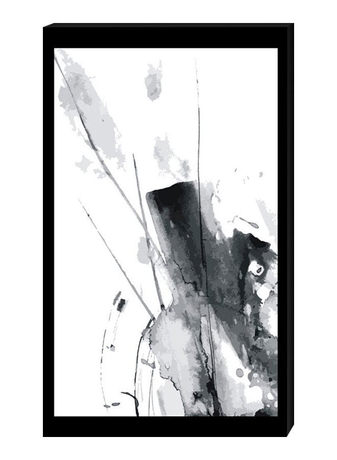 RYN Modern Wall Decor Painting With Inner Frame Black/White 40 x 60centimeter - Image 2