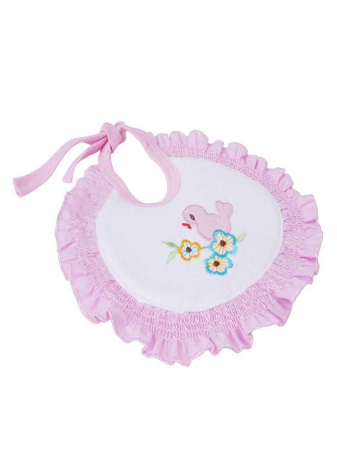 MW PRINTS Soft Cotton Frill Bib For Baby (Pack of 3) - Image 3