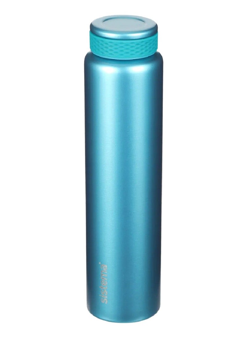 Sistema 280ML Chic Stainless-Steel Bottle, designed with double walled insulation and 100% Leak Proof to keep drinks Hot & Cool, BPA Free. Teal. - Image 2