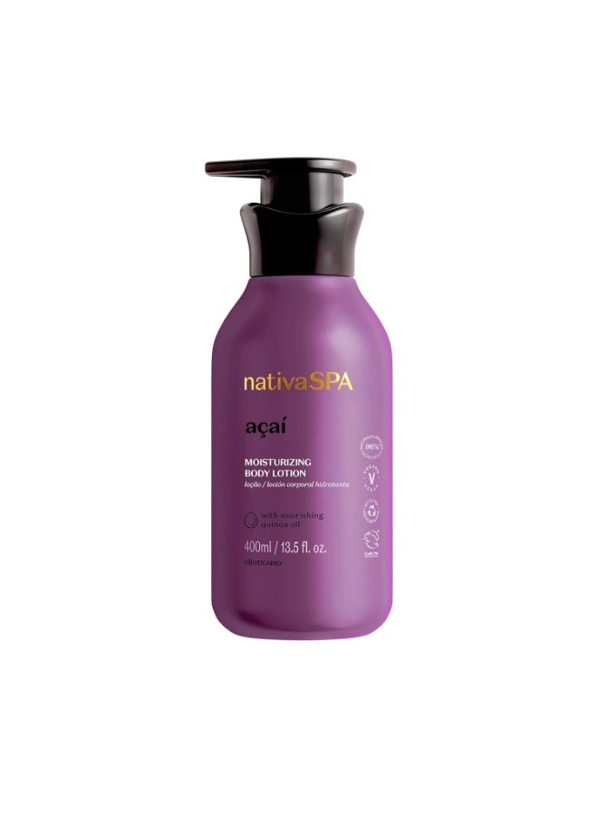 NATIVA SPA O BOTICÁRIO Nativa SPA by O Boticário, Açaí Moisturizing Body Lotion | Long-Lasting Hydration and Lightweight, Fragranced Moisturizer, 13.5 Ounce - Image 1