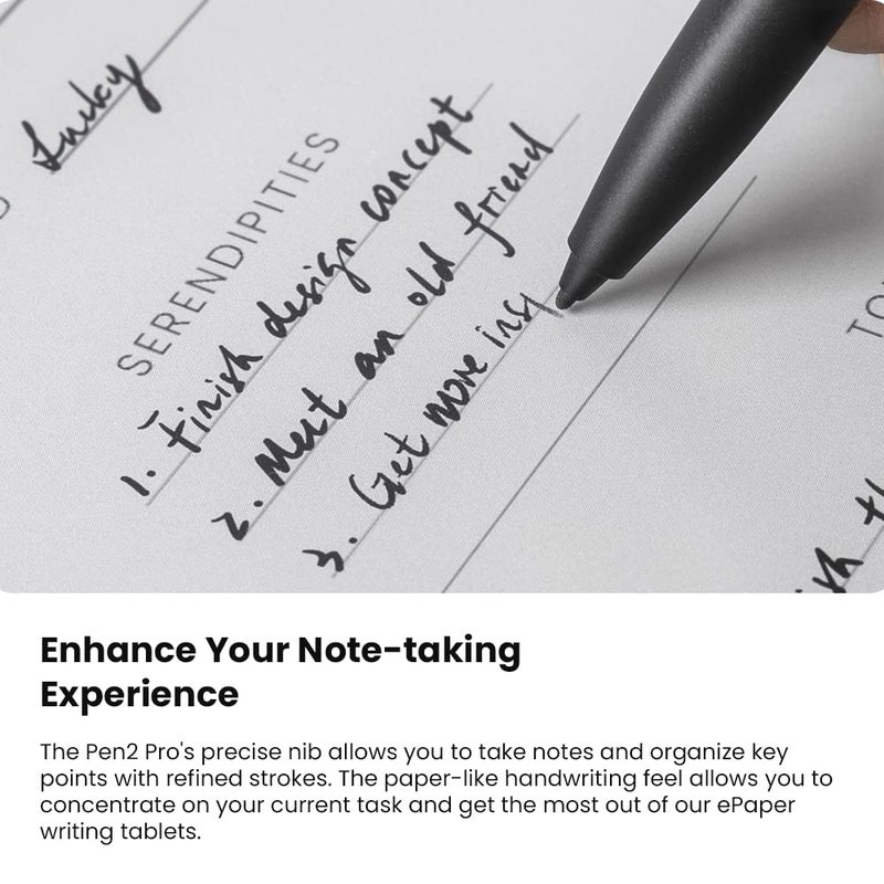 BOOX Magnetic Pen2 Pro with Ereaser Feature Black Version Fits for Note Air2 Plus Note Air2 Max Lumi2 Nova Air C - Image 3