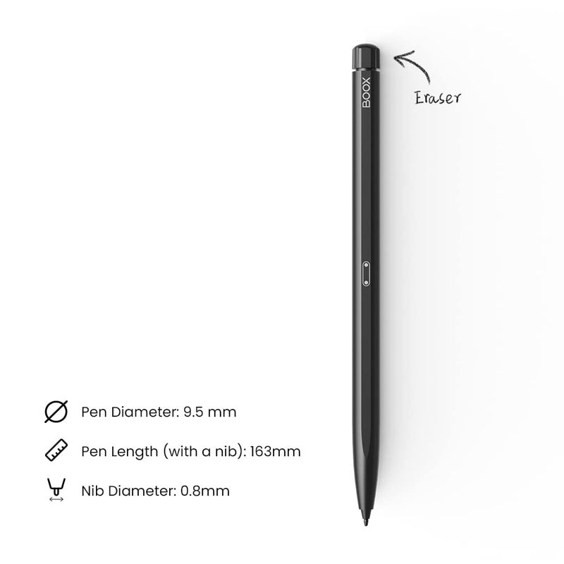 BOOX Magnetic Pen2 Pro with Ereaser Feature Black Version Fits for Note Air2 Plus Note Air2 Max Lumi2 Nova Air C - Image 2