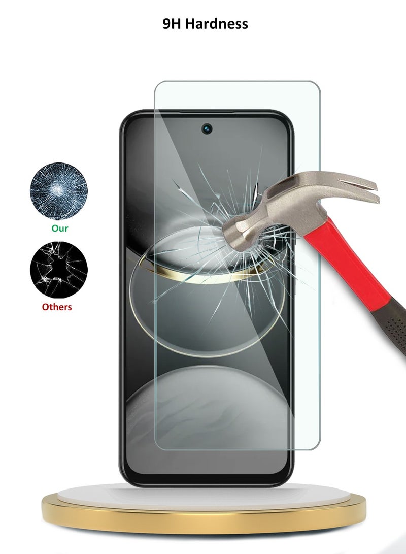 دبليو تيك واقي شاشة من الزجاج المقوى من Tecno Spark 30C 4G / 5G 2024 WTech Premium Series 9H 2.5D - شفاف - Image 3