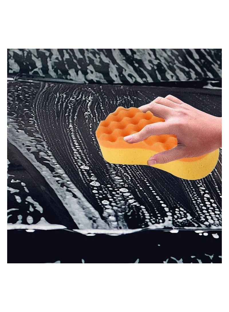 Agc 100% Microfiber Easy Grip Washing Sponge Car Wash Sponge For Foaming Washing 21x11x5.5cm - Image 3