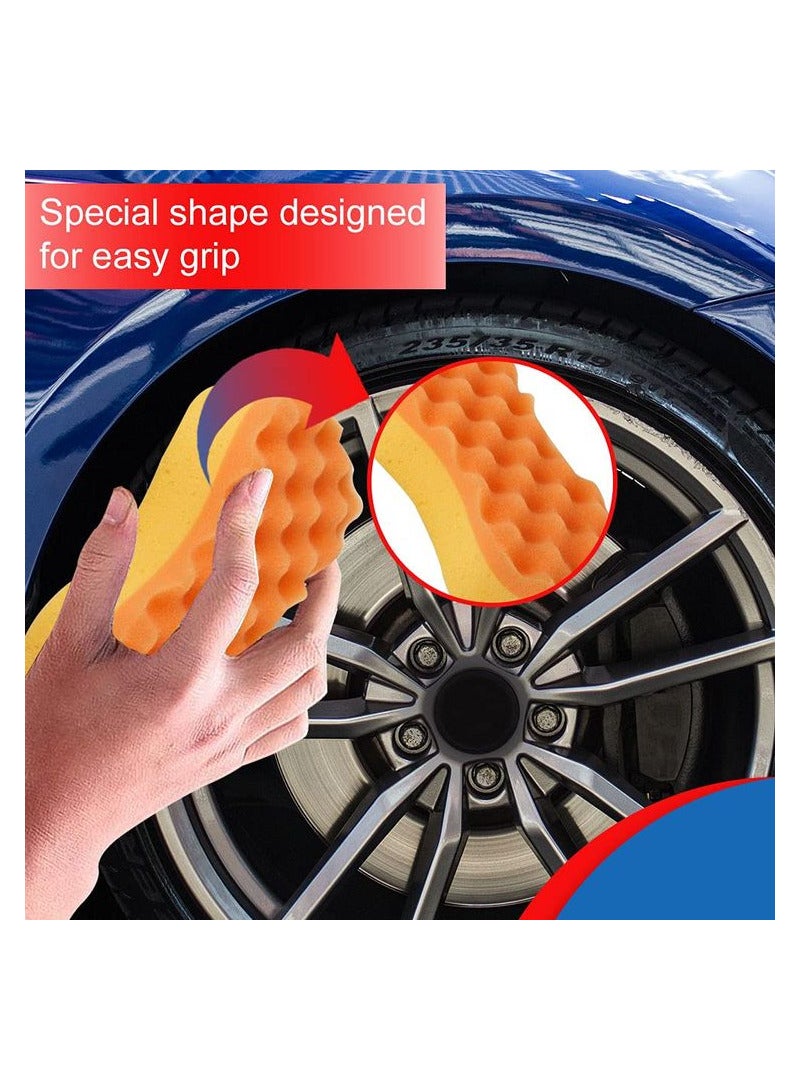 Agc 100% Microfiber Easy Grip Washing Sponge Car Wash Sponge For Foaming Washing 21x11x5.5cm - Image 4