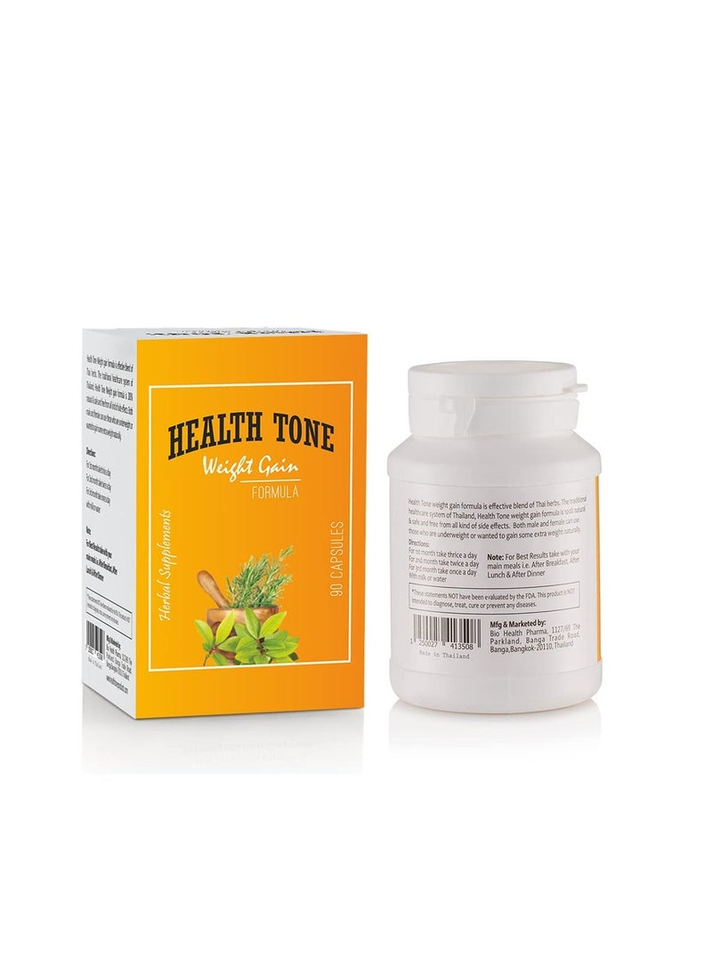 Health Tone - Health Tone Weight Gain Capsules - 90 Capsules - Image 1