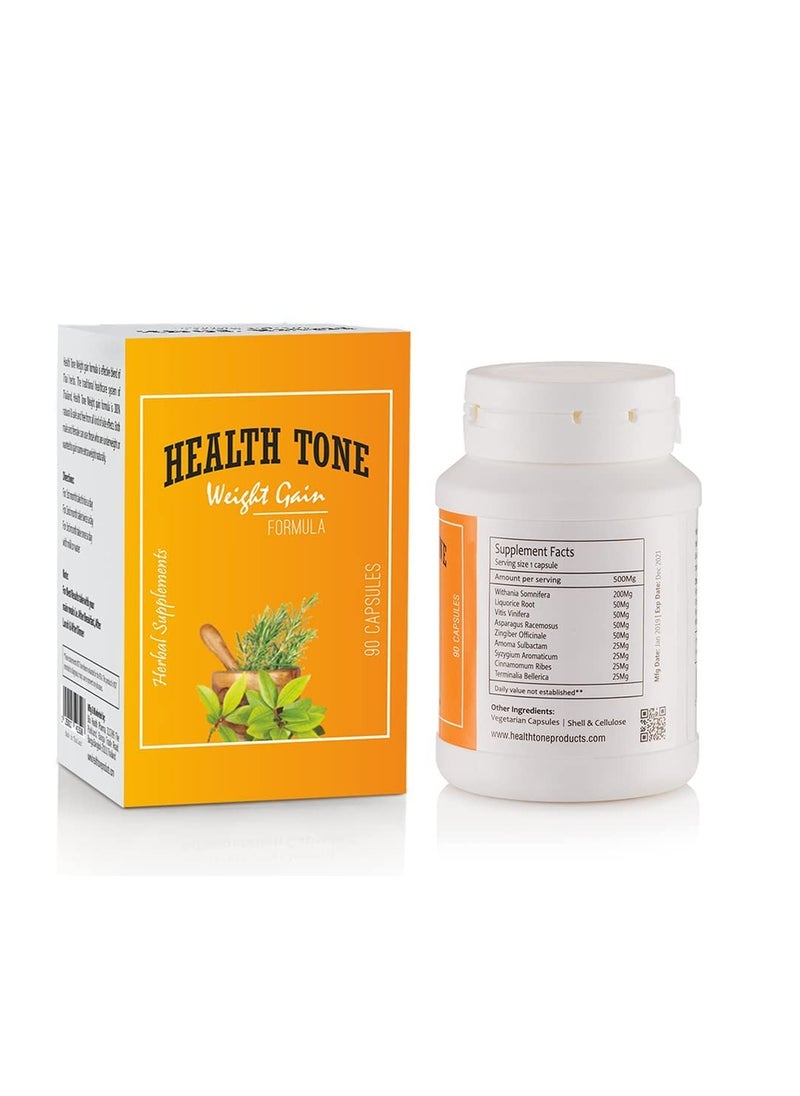 Health Tone - Health Tone Weight Gain Capsules - 90 Capsules - Image 1
