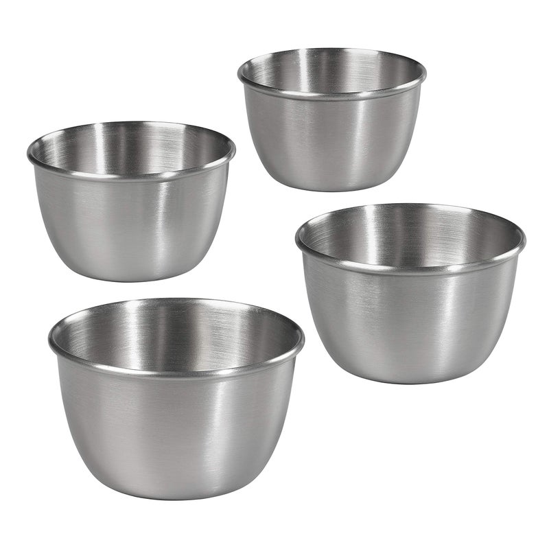 Tala Stainless Steel Pudding Moulds Measures 8cm x 5cm ideal for Summer Puddings Dariole Moulds and Sponge Puddings Perfect for Indiviual Servings Dishwasher Safe