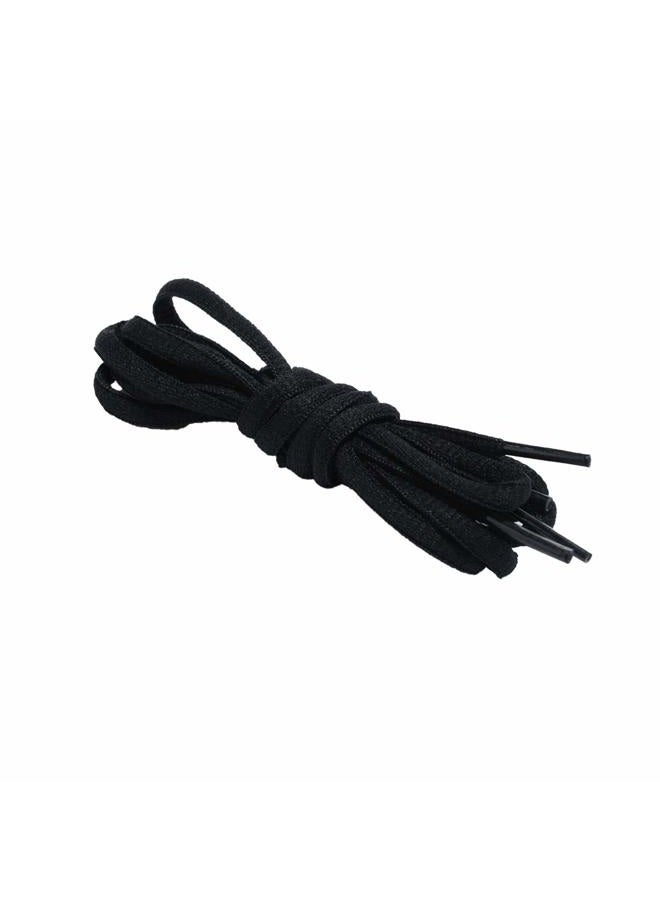 Curtual Oval Shoelaces Half Round 1/4" Shoe Laces for Athletic Shoelaces 5 Colors 8 Different Lengths (40" inches (102 cm), Black) - Image 1