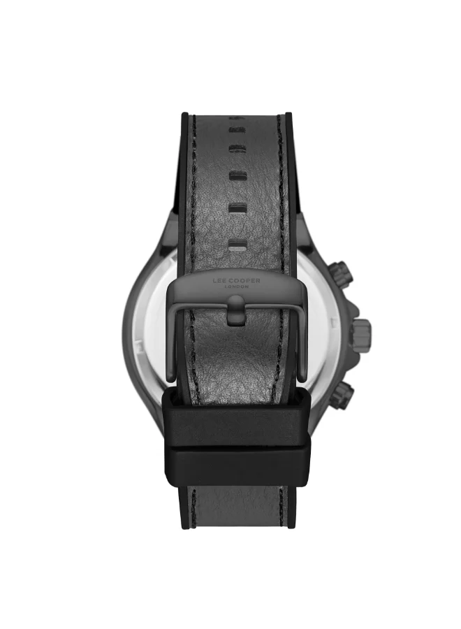 Lee Cooper Men's Leather Multi Function Watch LC08066.066 - 45 mm