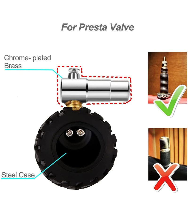 Bicycle Tire Pressure Gauge 160psi Scale With Deflation Switch Suitable For Mountain Road Bike Inflation - Image 5