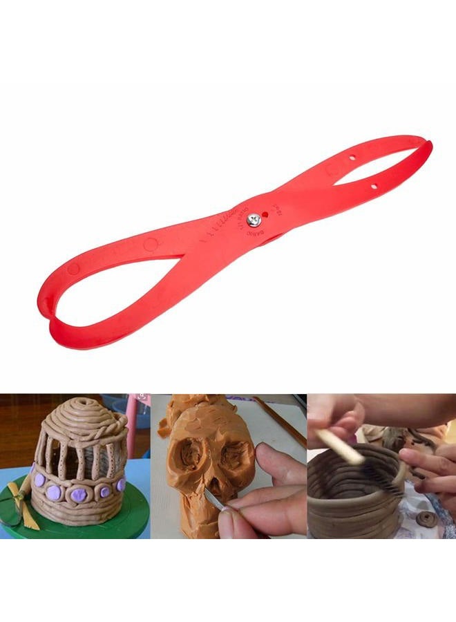 DIYstore 6" Length Bent-Leg Plastic Caliper Clay Sculpture Ceramic Measuring Pottery Tool for Carving, Shaping, Clay Sculpture, Modeling - Image 3