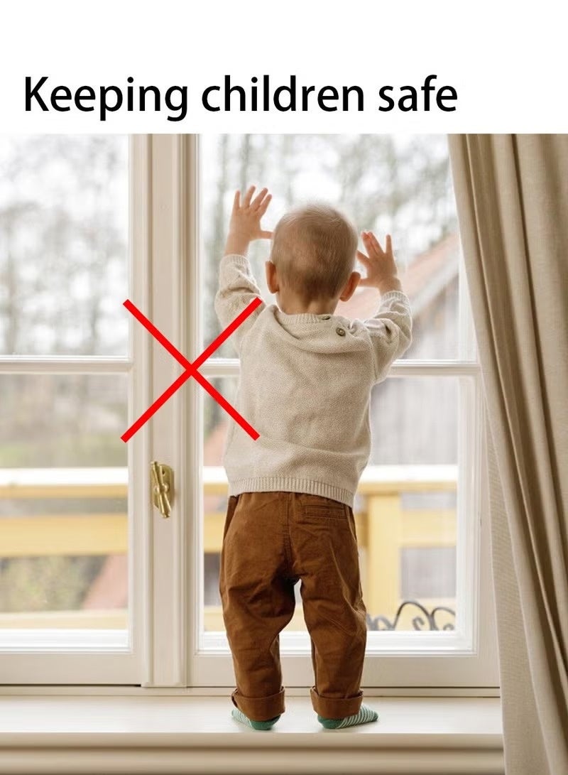 Child Safety Lock for Cabinets & Windows – Multi-Functional Adhesive Security Lock with Key, Strong Durable Design for Baby Proofing Drawers, Doors, Fridge & Home Safety Use - Image 3