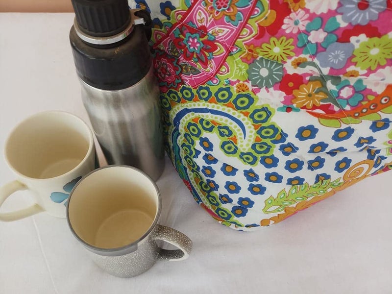 Malan Bai Mandala Tea Cozy Cover malati Hand Block Winter Tea Cozy Cotton Tea Kettle Warmer Pot Cover Hot Coffee Cover Handamde Kitchen Décor Brand: Malan Bai - Image 2