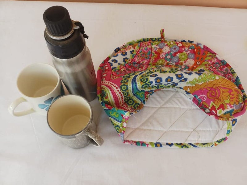 Malan Bai Mandala Tea Cozy Cover malati Hand Block Winter Tea Cozy Cotton Tea Kettle Warmer Pot Cover Hot Coffee Cover Handamde Kitchen Décor Brand: Malan Bai - Image 4