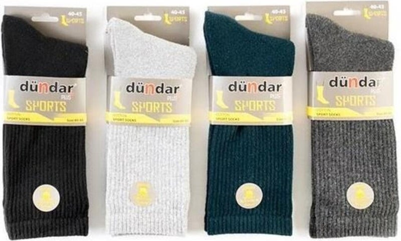 Dündar Çorap Dundar Socks Plus Men's Towel Tennis Sports 12 7101