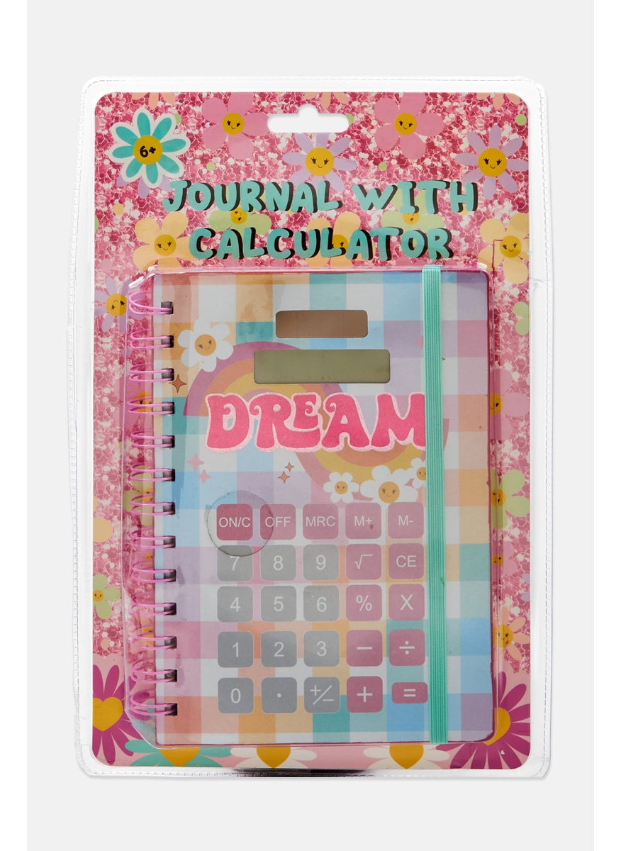 VOTUM Journal With Calculator, Pink Combo  - Image 1