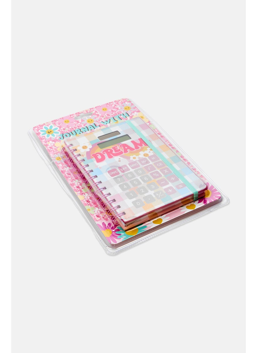 VOTUM Journal With Calculator, Pink Combo  - Image 3