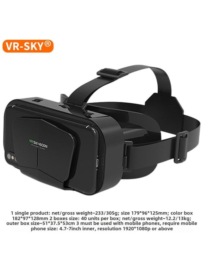 VR Shinecon G10 Version Virtual Reality Headset 3D Glasses For Mobile Phone High Definition Upgraded Adult Student Entertainment-Color:G10 English-Standard (No Remote Handle) - Image 1