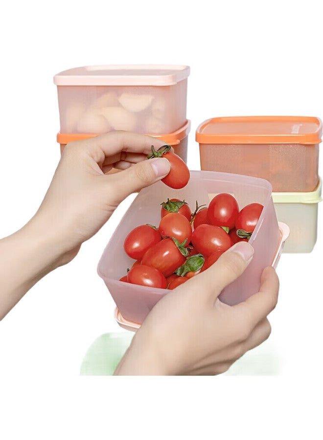Tupperware حاويات تخزين الثلاجة توبيروير 400 مل * 3، صناديق تخزين الخضار والفواكه، حاويات محكمة الغلق من الدرجة الغذائية لتنظيم الثلاجة، تمنع انتقال الروائح - Image 2