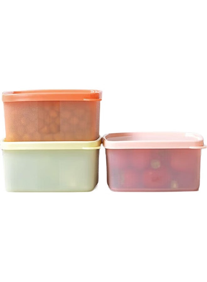 Tupperware حاويات تخزين الثلاجة توبيروير 400 مل * 3، صناديق تخزين الخضار والفواكه، حاويات محكمة الغلق من الدرجة الغذائية لتنظيم الثلاجة، تمنع انتقال الروائح - Image 3