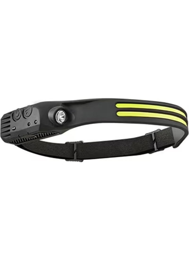 ELTRAZONE Rechargeable LED Headlamp, 270° Wide Beam, 1200mAh Battery, Induction Mode, Waterproof & Anti-Scratch – Perfect for Running, Camping, Cycling, Fishing, and Outdoor Activities - Image 1