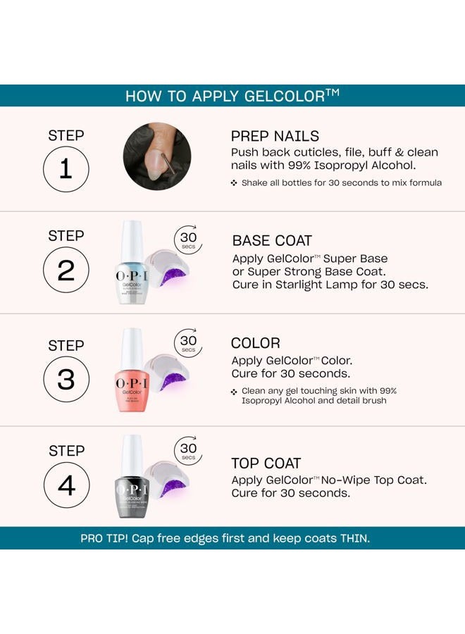 OPI GelColor We the Female | Opaque Dark Red Crème UV Cure Gel Nail Polish | Vegan & HEMA Free, Long Lasting, High Shine - Image 5