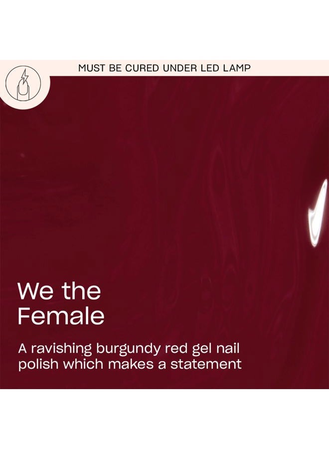 OPI GelColor We the Female | Opaque Dark Red Crème UV Cure Gel Nail Polish | Vegan & HEMA Free, Long Lasting, High Shine - Image 2
