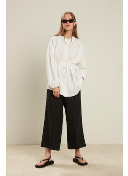 Manuka Linen Balloon Sleeve Shirt Ecru  - Image 5