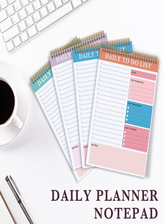 Yahenda 20 Pcs Daily to Do List Notepad Daily Planner with 52 Sheets Tear Off, Spiral to Do List Notebook Notepad Undated Bulk for Adults Kids Classroom Office Plan Work Schedule Checklist, 6.38 x 9.84 Inch - Image 4