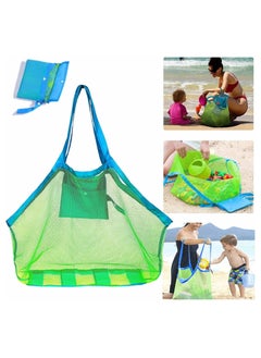 YelaJoy Mesh Beach Bag Extra Large Beach Bags and Totes Tote Backpack Toys Towels Sand Away For Holding Beach Toys Children' Toys Market Grocery Picnic Tote  - Image 1