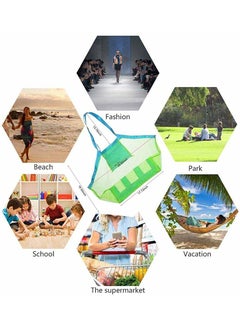 YelaJoy Mesh Beach Bag Extra Large Beach Bags and Totes Tote Backpack Toys Towels Sand Away For Holding Beach Toys Children' Toys Market Grocery Picnic Tote  - Image 5